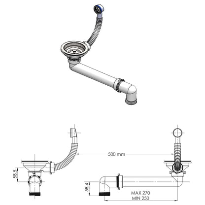 Lavabo De Granito 600X450X120 Mm