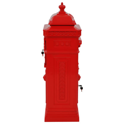 Buzón De Columna De Aluminio Estilo Vintage Inoxidable