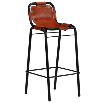 Set Muebles Bar 3 Pzas Madera Reciclada Cuero Cabra Auténtico