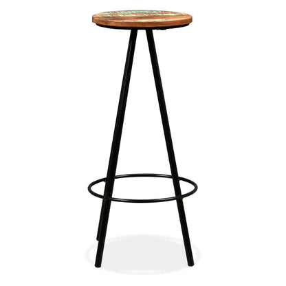 Set De Muebles De Bar 3 Piezas Acacia Y Madera Reciclada