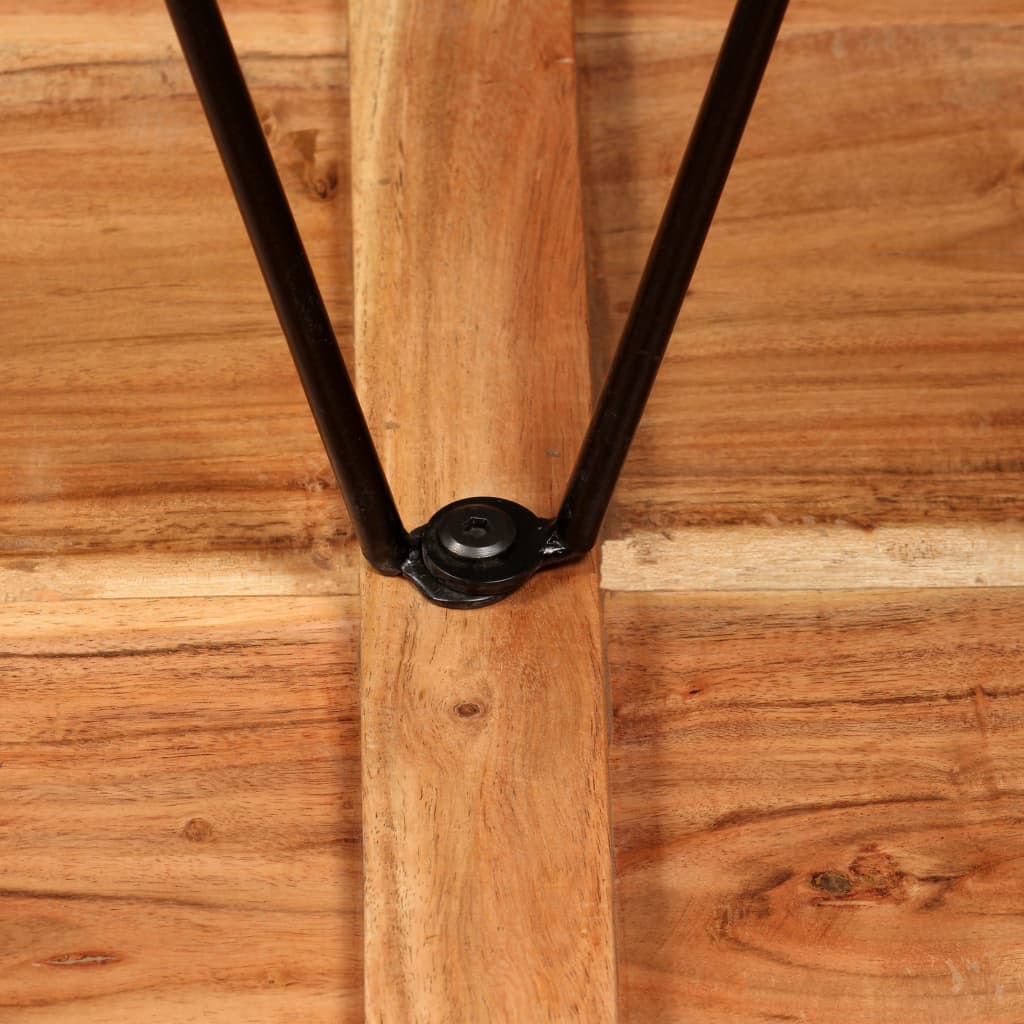 Set De Muebles De Bar 3 Piezas Acacia Y Madera Reciclada