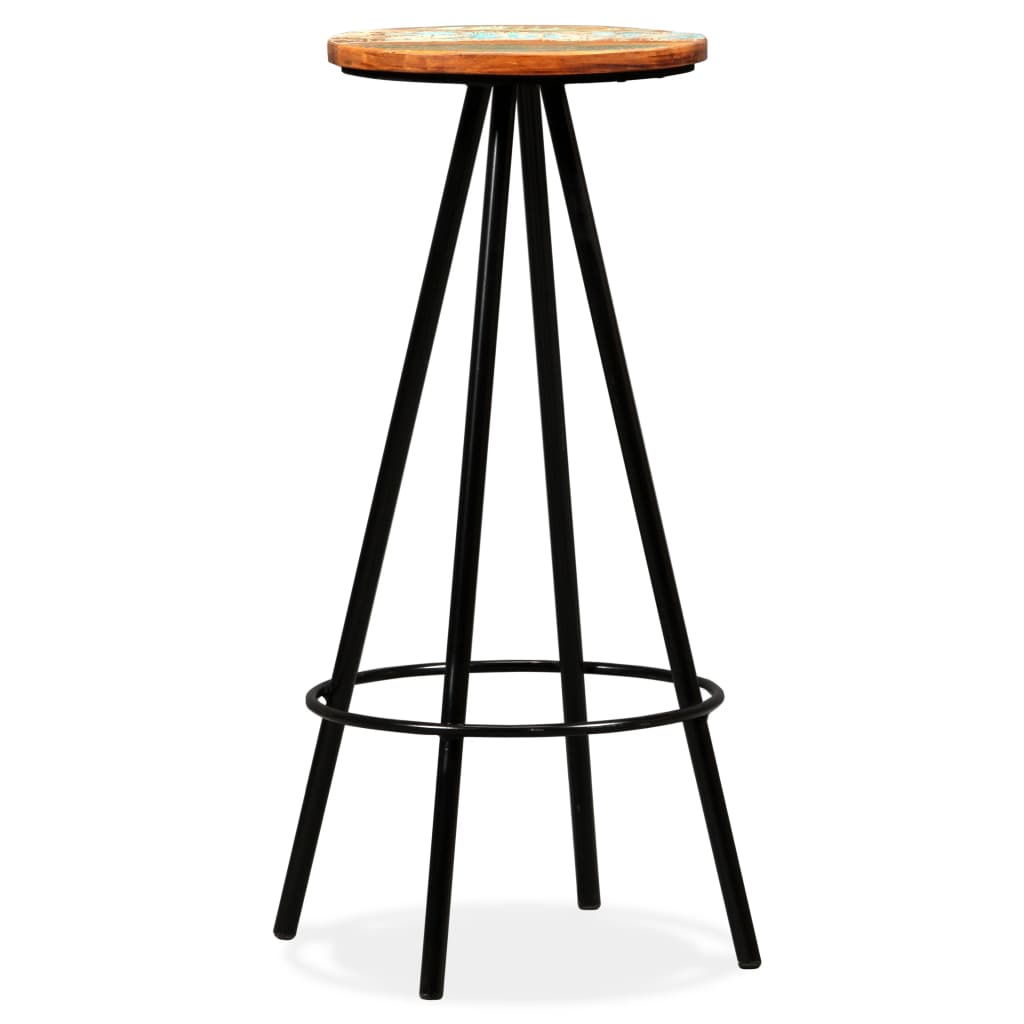 Set De Muebles De Bar 3 Piezas Acacia Y Madera Reciclada