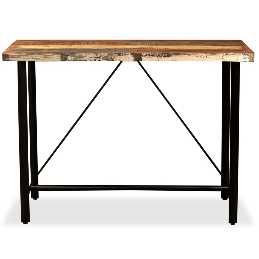 Set De Muebles De Bar 5 Piezas Madera Maciza Reciclada
