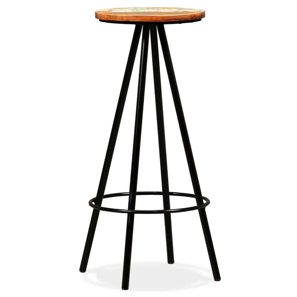 Set De Muebles De Bar 5 Piezas Madera Maciza Reciclada