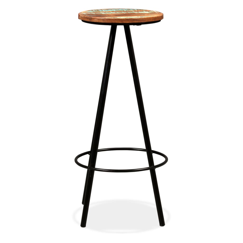 Set De Muebles De Bar 5 Piezas Madera Maciza Reciclada