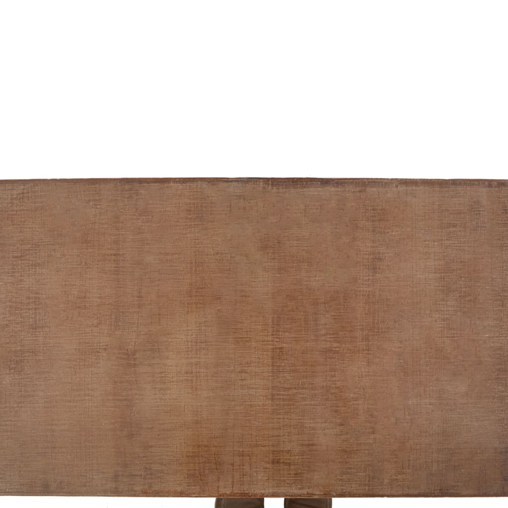 Mesa De Centro De Madera Maciza De Abeto Marrón 91X51X38 Cm