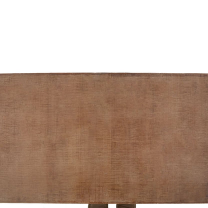 Mesa De Centro De Madera Maciza De Abeto Marrón 91X51X38 Cm