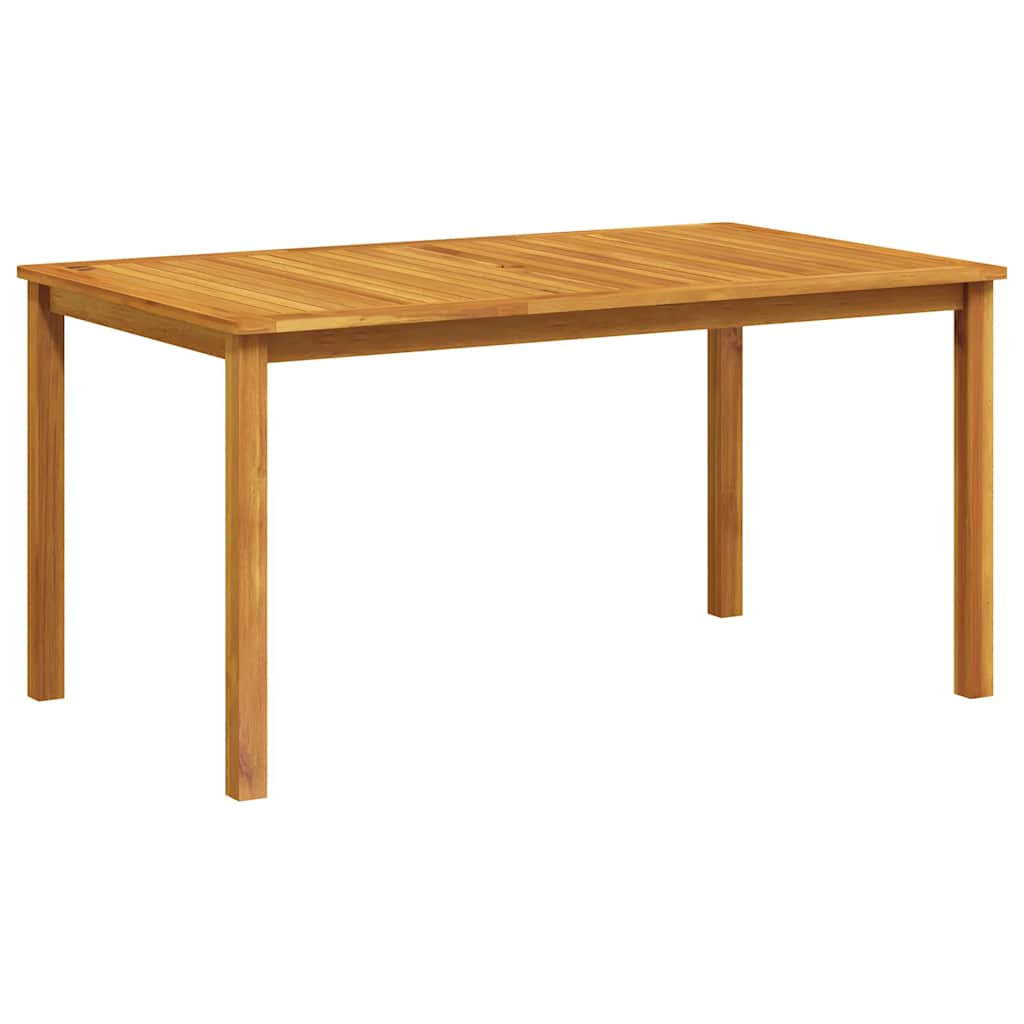 Mesa De Jardín Madera Maciza De Acacia