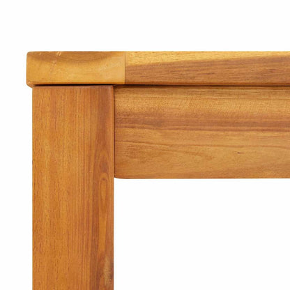 Mesa De Jardín Madera Maciza De Acacia