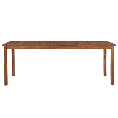 Mesa De Jardín Madera Maciza De Acacia