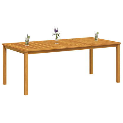 Mesa De Jardín Madera Maciza De Acacia