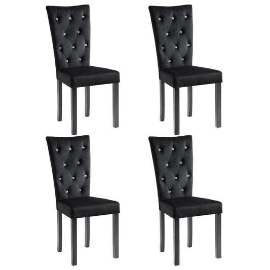 Sillas De Comedor 4 Unidades Terciopelo