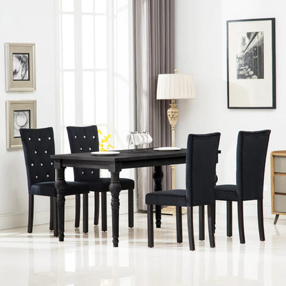 Sillas De Comedor 4 Unidades Terciopelo