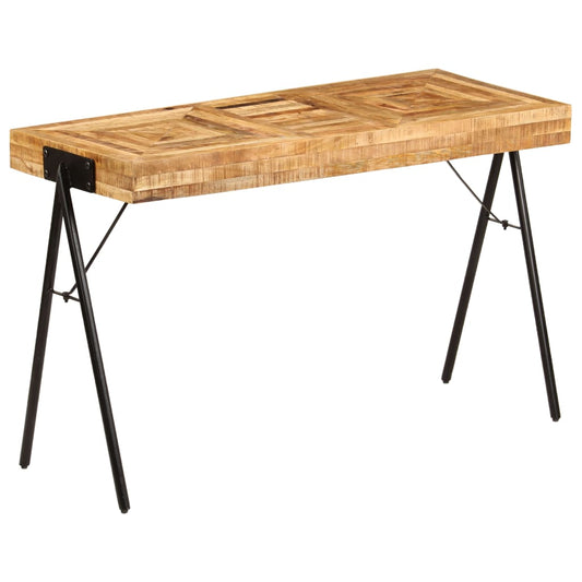 Escritorio De Madera Maciza De Mango 118X50X75 Cm