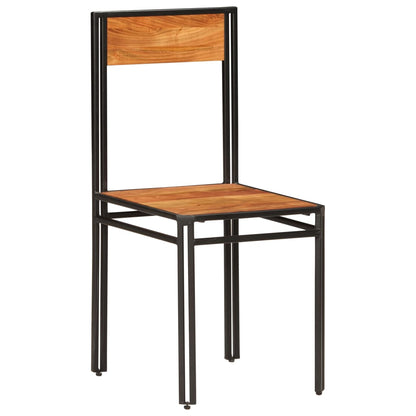 Sillas De Comedor 2 Unidades Madera Maciza De Acacia