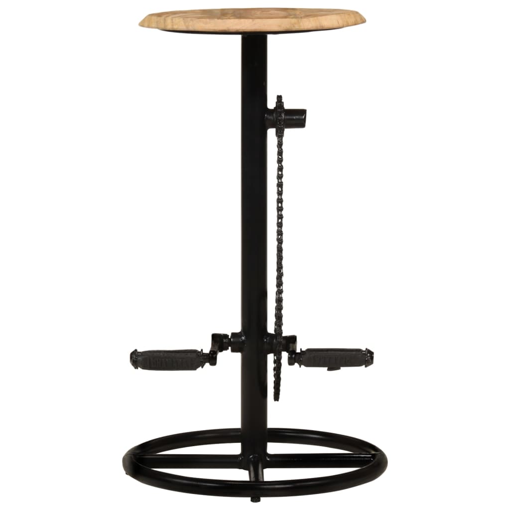 Taburetes De Barra De Cocina 2 Unidades Madera Maciza De Mango