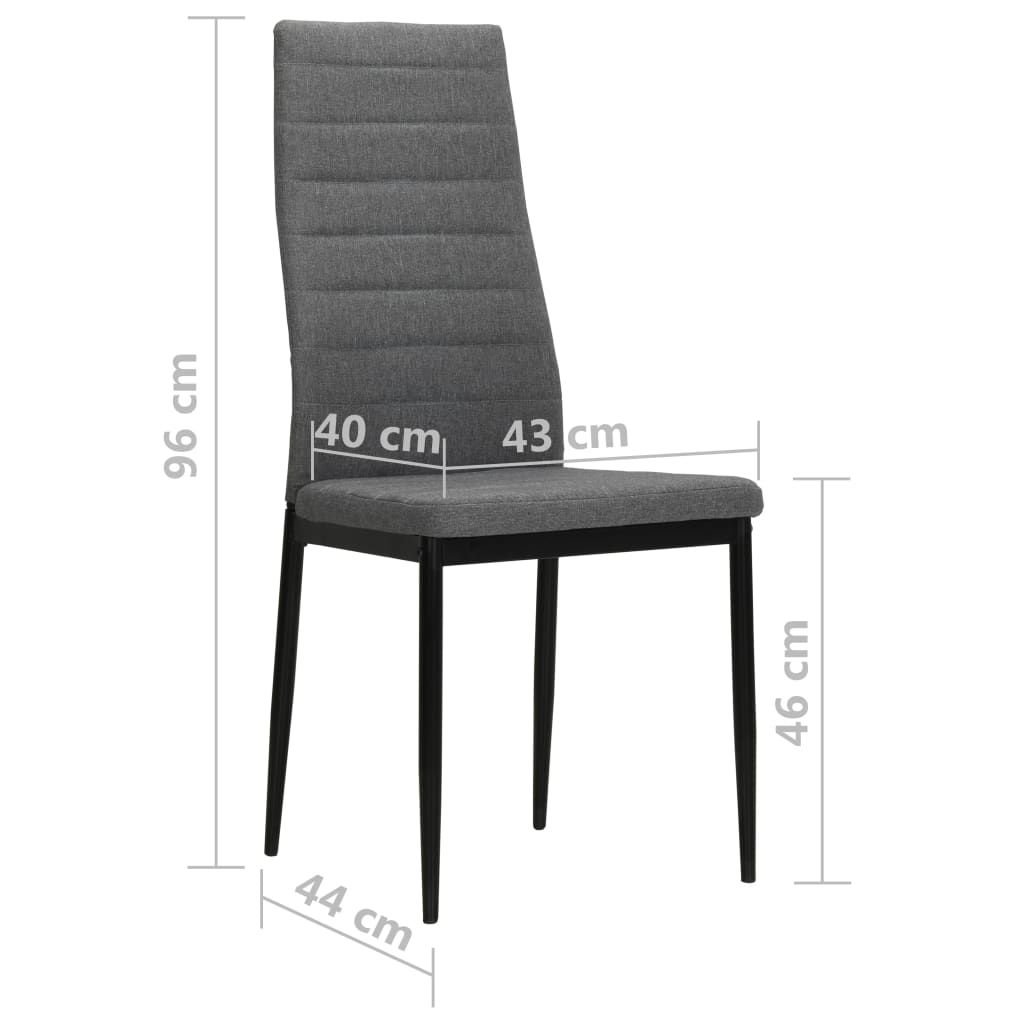 Sillas De Comedor 4 Unidades Tela