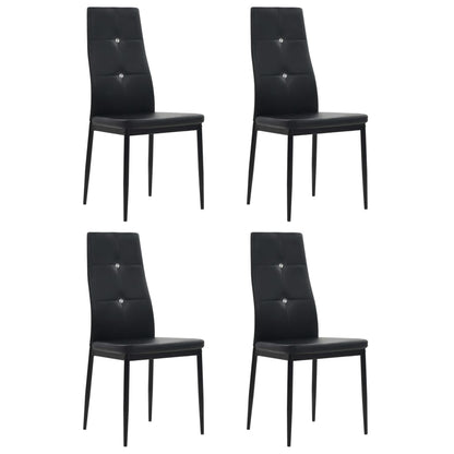 Sillas De Comedor 4 Unidades Cuero Sintético