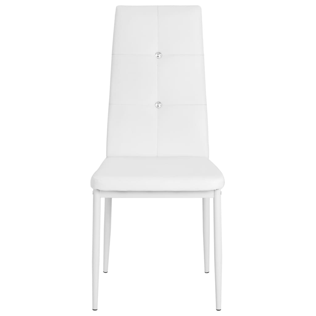 Sillas De Comedor 4 Unidades Cuero Sintético