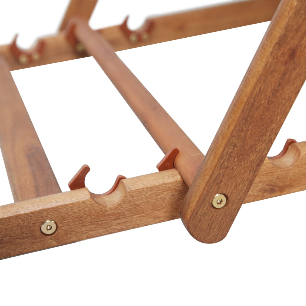 Silla De Playa Plegable De Tela Y Estructura De Madera Roja
