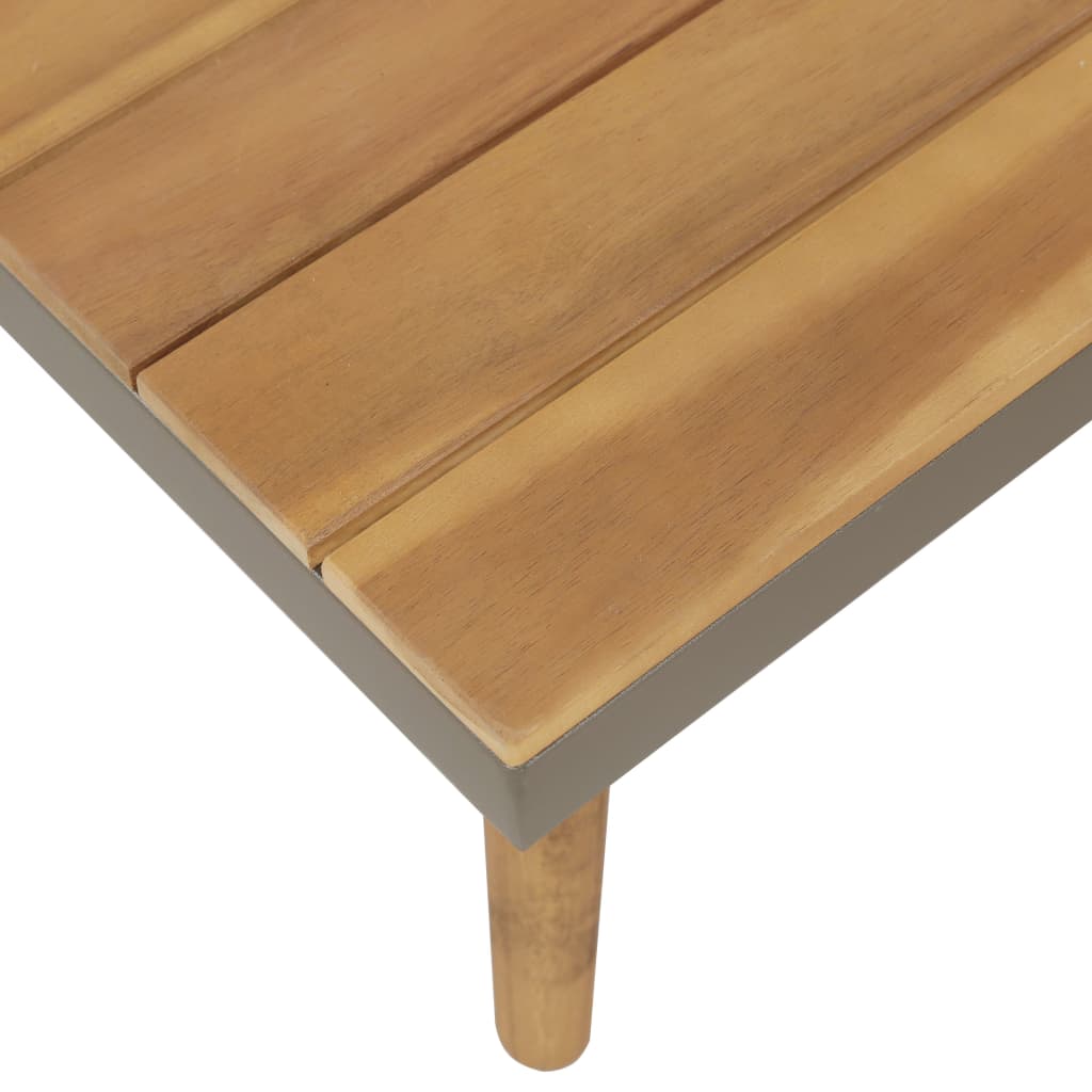 Juego Muebles De Jardín 4 Piezas Y Cojines Madera Maciza Acacia