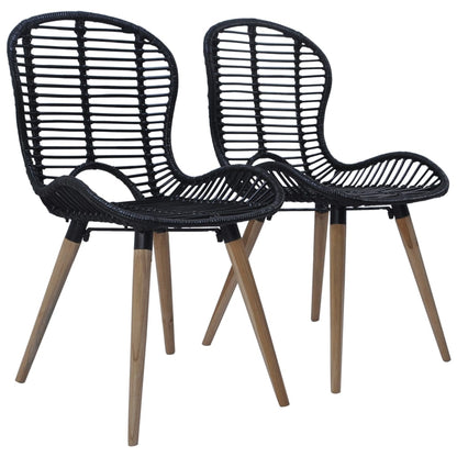 Sillas De Comedor 4 Unidades Ratán Natural