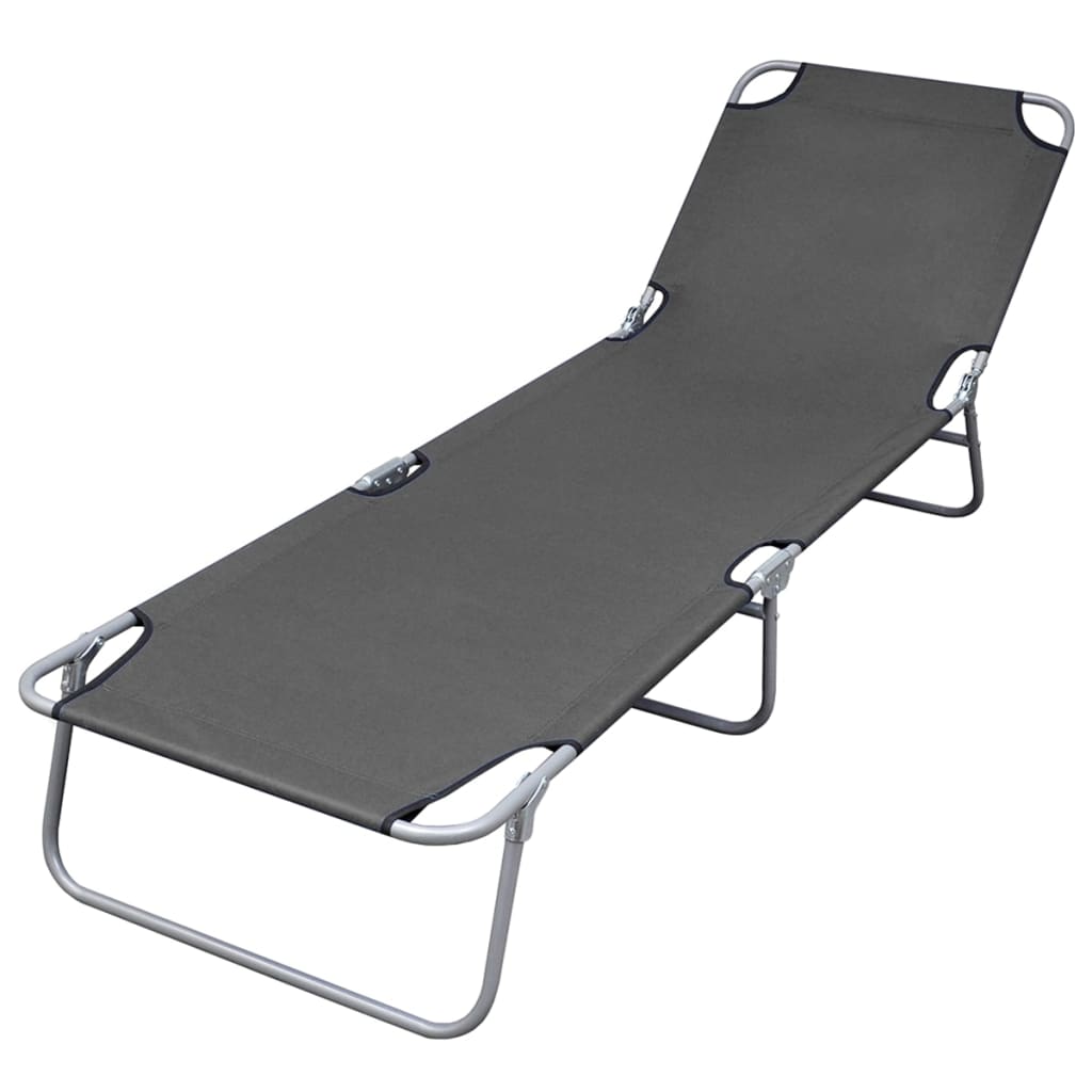 Tumbona Plegable De Acero Con Recubrimiento Polvo