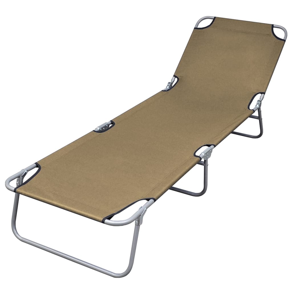 Tumbona Plegable De Acero Con Recubrimiento Polvo