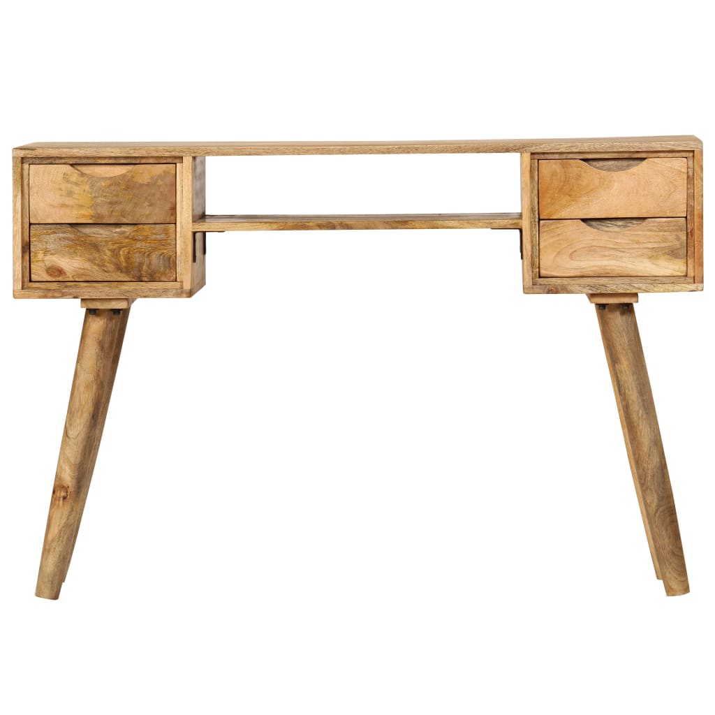 Escritorio De Madera Maciza De Mango 115X47X76 Cm