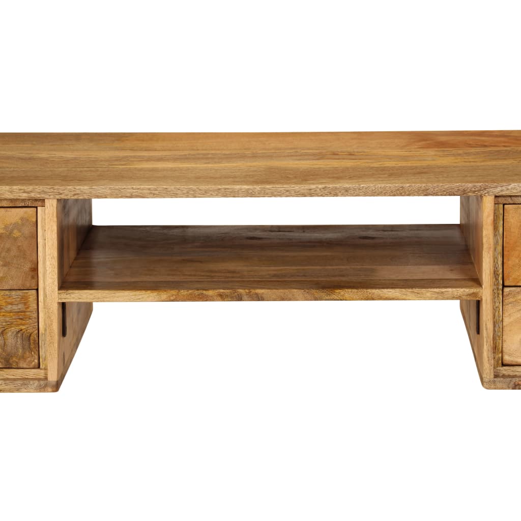 Escritorio De Madera Maciza De Mango 115X47X76 Cm