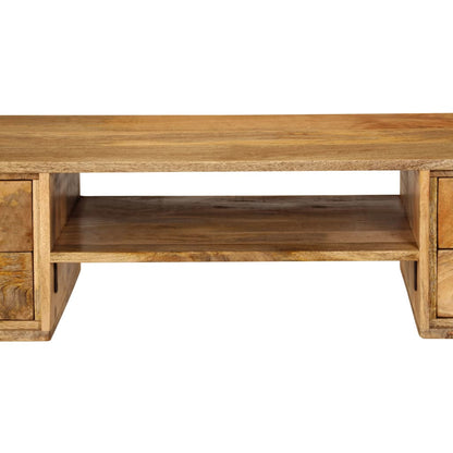 Escritorio De Madera Maciza De Mango 115X47X76 Cm