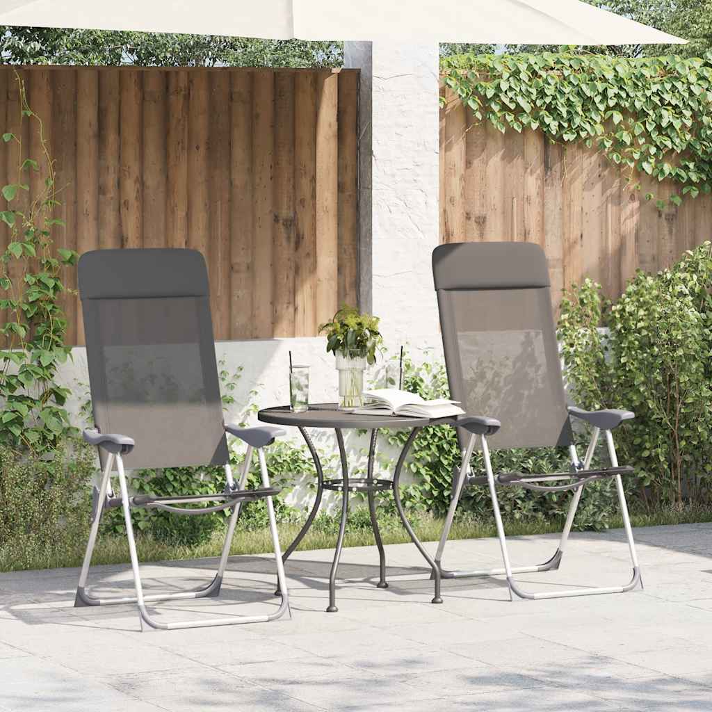 Sillas De Camping Plegables De Aluminio 2 Unidades