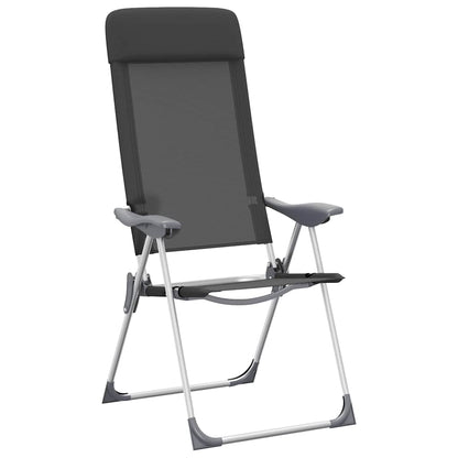 Sillas De Camping Plegables De Aluminio 2 Unidades
