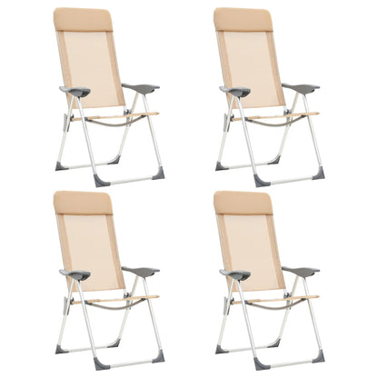 Sillas De Camping Plegables De Aluminio 2 Unidades