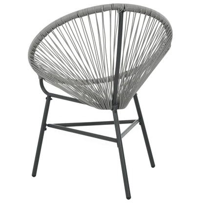 Silla Redonda De Cuerdas De Jardín Ratán Sintético