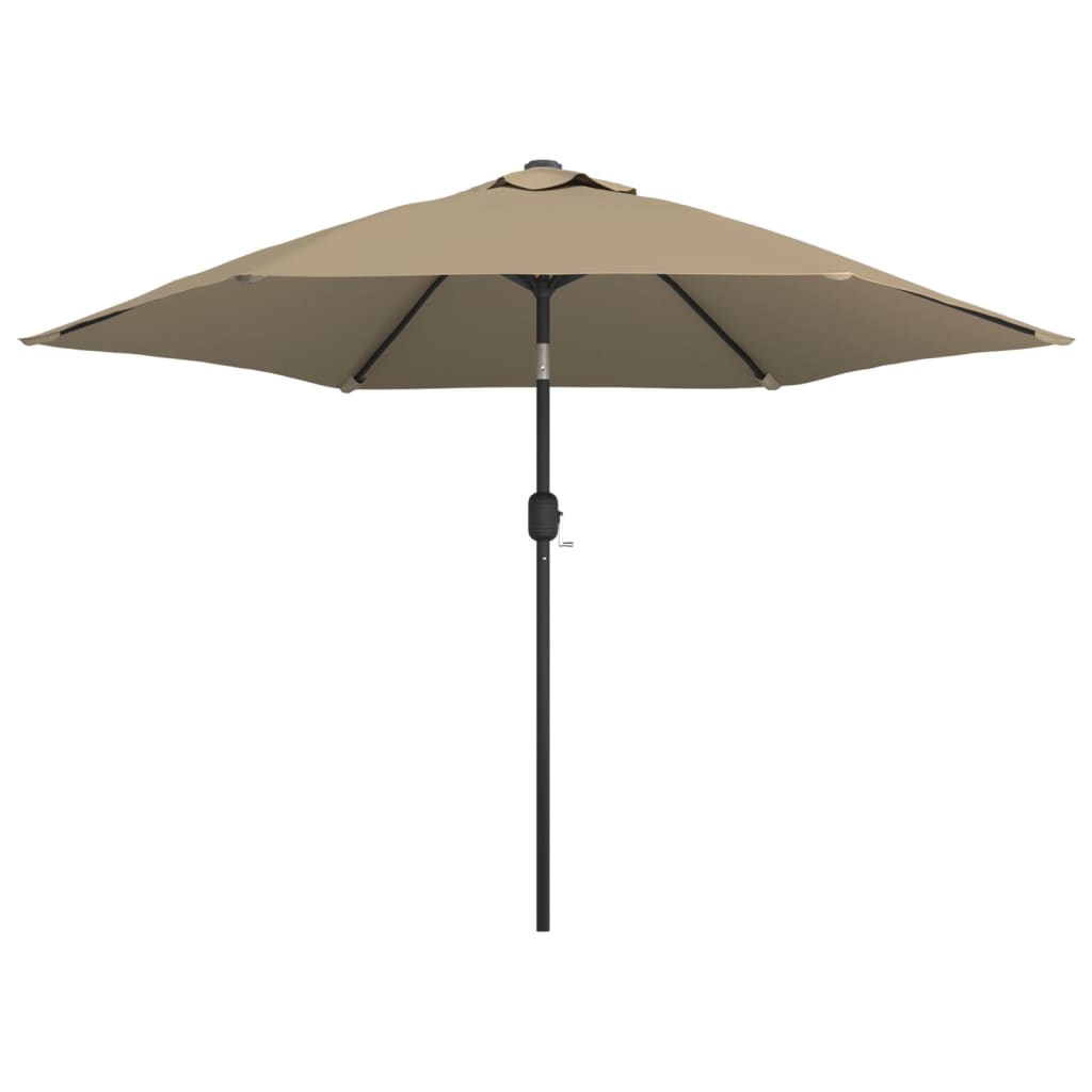 Sombrilla De Jardín Con Palo De Metal Taupe 300 Cm