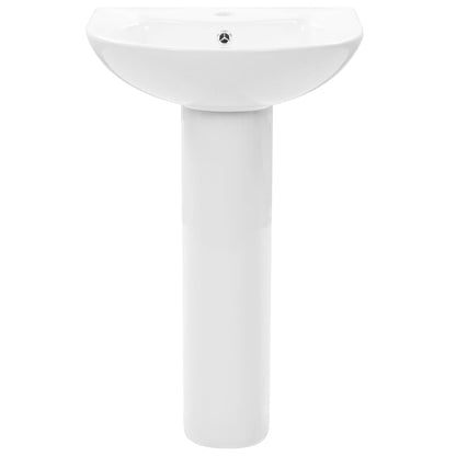 Lavabo De Pie De Cerámica Blanco 520X440X190 Mm