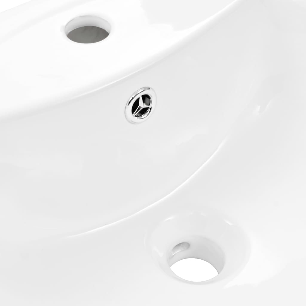 Lavabo De Pie De Cerámica Blanco 520X440X190 Mm