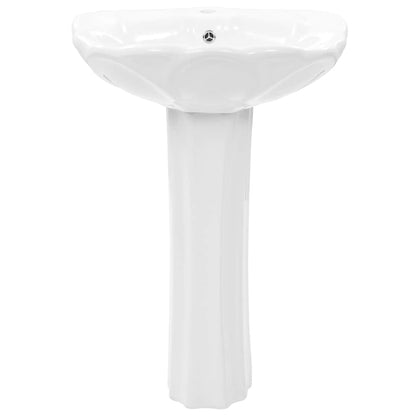 Lavabo De Pie De Cerámica Blanco 580X510X200 Mm