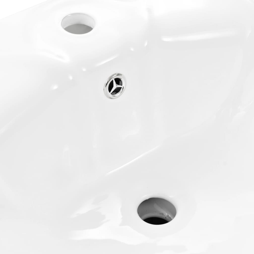 Lavabo De Pie De Cerámica Blanco 580X510X200 Mm