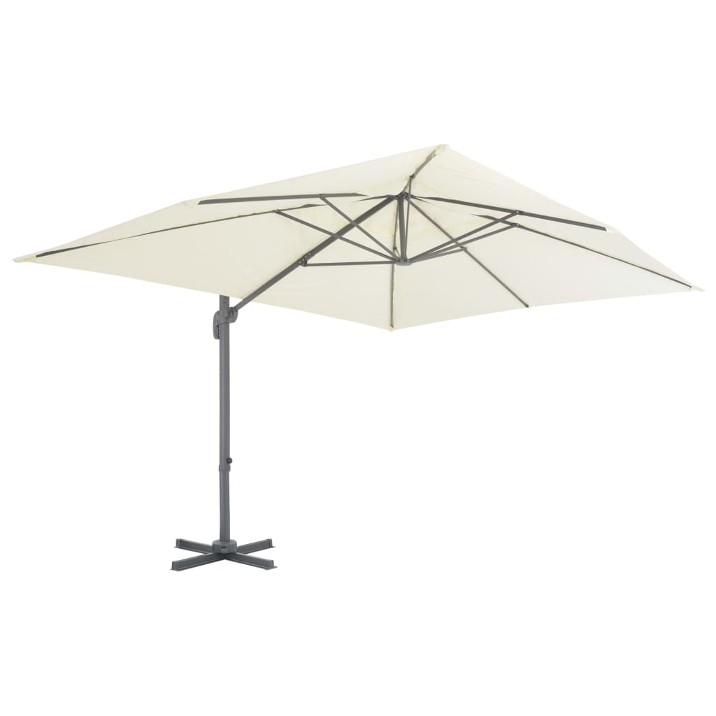 Sombrilla De Jardín Voladiza Con Poste De Aluminio
