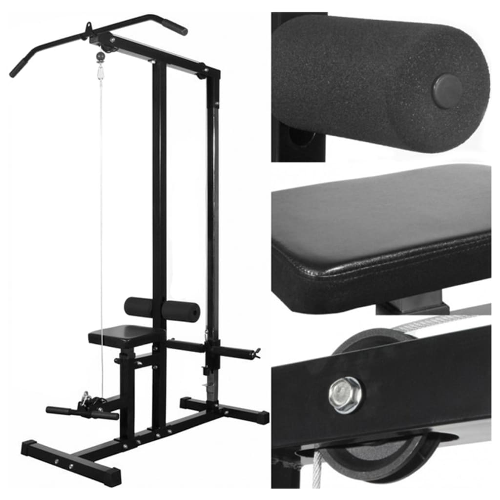 Máquina Musculación Power Tower Con Pesas Y Mancuernas