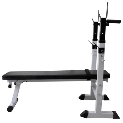 Banco De Entrenamiento Con Soporte De Pesas Y Mancuernas 60,5Kg