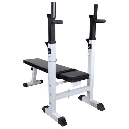Banco De Entrenamiento Con Soporte De Pesas Y Mancuernas 60,5Kg