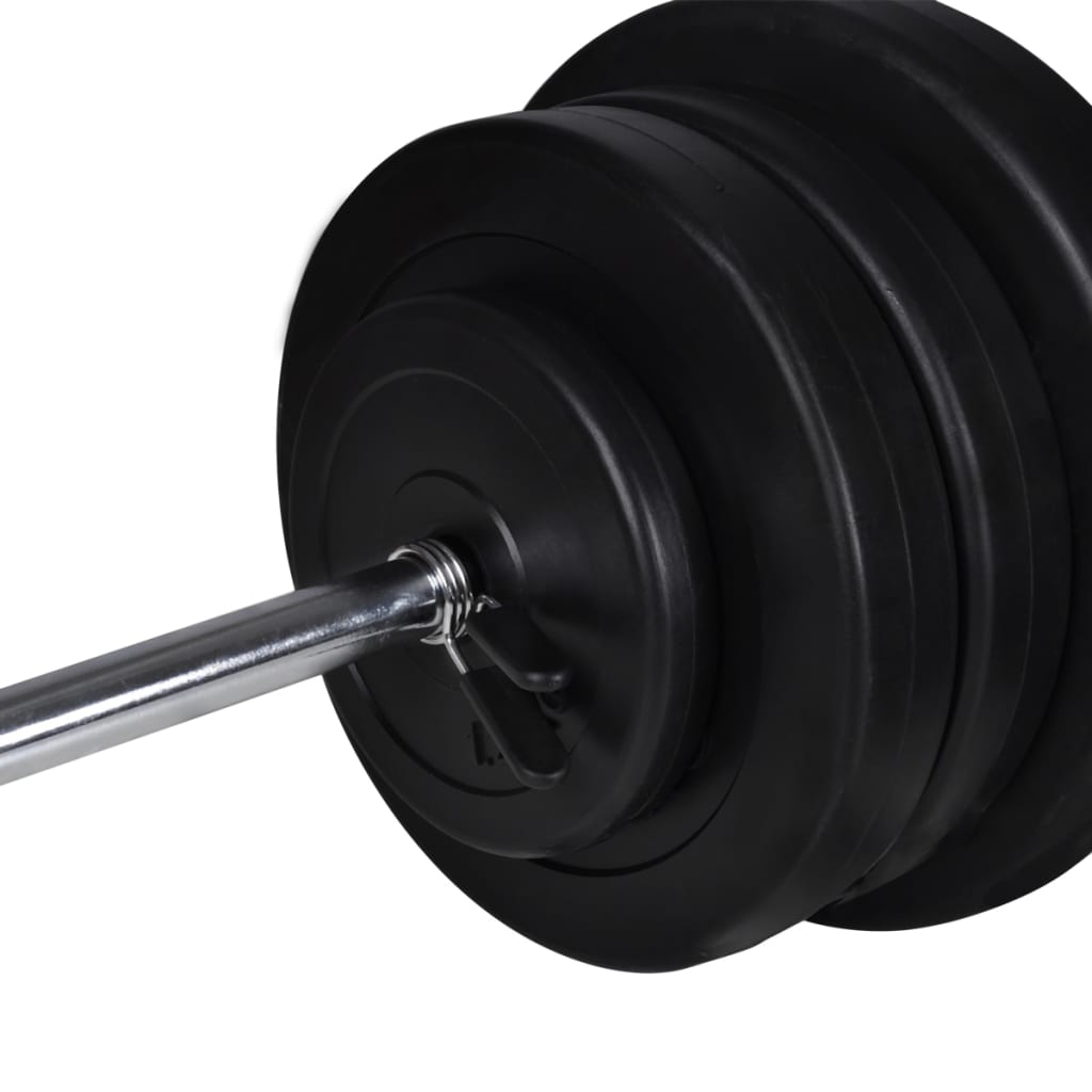 Banco De Entrenamiento Con Soporte De Pesas Y Mancuernas 60,5Kg