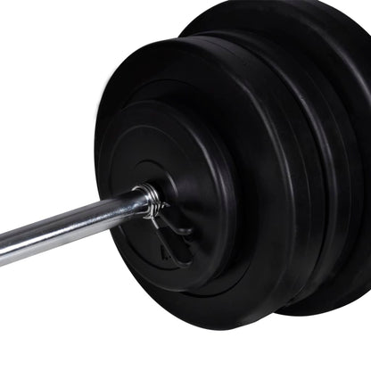Banco De Entrenamiento Con Soporte De Pesas Y Mancuernas 60,5Kg