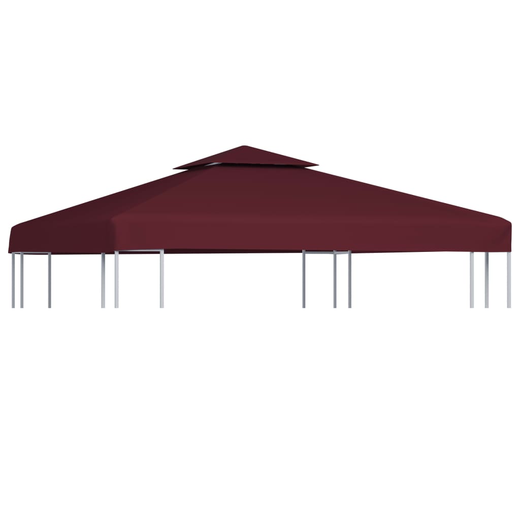 Toldo De Cenador 2 Niveles 310 G/M² 3X3 M Gris Topo