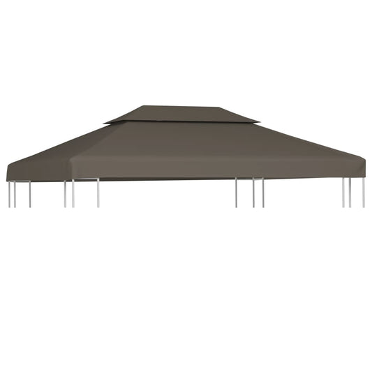 Toldo De Cenador 2 Niveles 310 G/M² 4X3 M Gris Topo