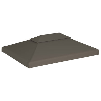 Toldo De Cenador 2 Niveles 310 G/M² 4X3 M Gris Topo