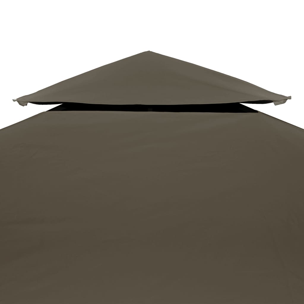 Toldo De Cenador 2 Niveles 310 G/M² 4X3 M Gris Topo